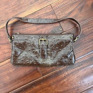 EUC Poppie Jones Ostrish Brown Women's Baguette Bag